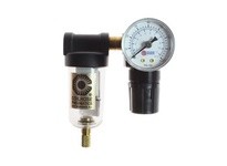 Coilhose MFR1-GJ 1/8" Mini Filter/Regulator Duo w/ Gauge 0-20 PSI