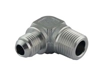 Mako MJIC-2501-12-16N Male NPT Adapter Elbow 3/4" M JIC (1-1/16"-12) X 1" M NPT Elbow - 316 Stainless