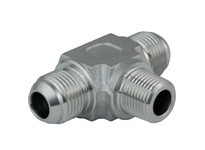Mako MJIC-2601-08-08-08N Male NPT Branch Tee 1/2" M JIC X 1/2" M JIC X 1/2" M NPT Branch Tee (3/4"-16 X 3/4"-16 X 1/2") - 316 St