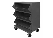 Durham MSB3-2036-95 MOBILE STORAGE BIN 3 CPT 20X36X45 1/2 6PH RS SB 95