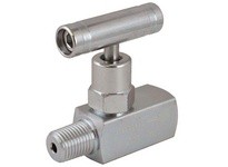Mako MTS2F2F 1/4"F X 1/4"F - Mini Tee Handle Needle Valve - 316 Stainless Steel - 6, 000 PSI - T Handle
