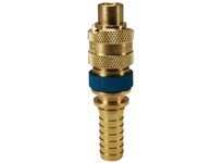 Dixon N4S6-B-LS Dix-Lock® N-Series Interchange Male End x Hose Barb Safety-Lock Plug