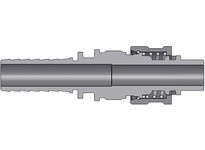 Dixon N4S6-SS Dix-Lock® N-Series Interchange Male End x Hose Barb Plug