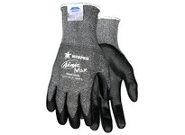 MCR N9676GXL Ninja Max 10 Gauge Gray Dyneema/Synthetic Shell Black Foam Bi-Polymer Dipped Palm & Fingertips