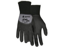 MCR N96793XL Ninja BNF 15 Gauge Gray Nylon/Spandex Shell Black Breathable Nitrile Foam (BNF) Over-the-knuckle Coated