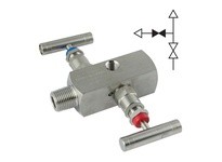 Mako NC6DR4M4F 1/2"M NPT X 1/2"F NPT - Double Block & Bleed Needle Valve (Roddable Soft Seat) - 6K - Carbon Steel - With 1/4" Ve