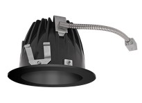 RAB NDLED4RD-50Y-B-B LED Trim MOD4" RND 50DEG 30K 80CRI Black Cone Black Ring