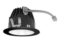 RAB NDLED4RD-WYN-W-B LED Trim MOD4" RND WallWASH 35K 80CRI White Cone Black Ring
