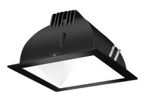 RAB NDLED4SD-50YN-W-B LED Trim MOD4" SQ 50DEG 35K 80CRI White Cone Black Ring