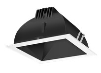 RAB NDLED4SD-80YHC-B-W LED Trim MOD4" SQ 80DEG 30K 90CRI Black Cone White Ring