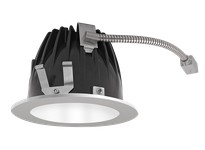 RAB NDLED6RD-WYN-W-S LED Trim MOD6" RND WallWASH 35K 80CRI White Cone Silver Ring