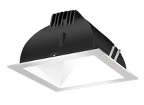 RAB NDLED6SD-50YHC-W-S LED Trim MOD6" SQ 50DEG 30K 90CRI White Cone Silver Ring