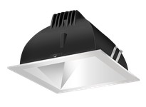 RAB NDLED6SD-WYNHC-M-S LED Trim MOD6" SQ WallWASH 35K 90CRI Matte Cone Silver Ring