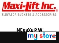 Maxi-Lift NE08X6 P W NE NO-EARS POLYETHYLENE ELEVATOR BUCKET | Durable Industrial Solutions