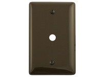 Hubbell Wiring NP11 WALLPLATE 1-G .406 OPNG BOX MT BR