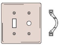 Hubbell Wiring NP112OW WALLPLATE 2-G 1) TOG 1) .406 OPNG OW