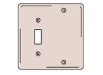 Hubbell Wiring NP113BK WALLPLATE 2-G 1) TOG 1) BLANK BK