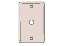 Hubbell Wiring NP11R WALLPLATE 1-G .406 OPNG BOX M | YarinInd