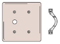 Hubbell Wiring NP1214I WALLPLATE 2-G 1) BLNK 1) .406 OPN IV | Quality Wallplates