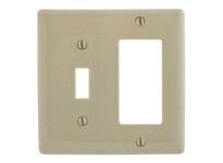 Hubbell Wiring NP126INA WALLPLATE 2-G 1) TOG 1) REC IVORY | High-Quality Wallplate