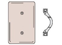 Hubbell Wiring NP147I WALLPLATE 2-G 1) 1.40 OPN 1) BLNK IV