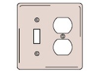Hubbell Wiring NP182W WALLPLATE 3-G 1) TOG 2) DUP WH | Industrial Supplies