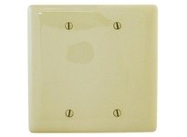 Hubbell Wiring NP23INA WALLPLATE 2-G 2 BOX MT BLANK IVORY