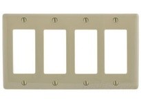 Hubbell Wiring NP264INA WALLPLATE 4-G 4) RECT IVORY | Industrial Supplies