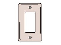 Hubbell Wiring NP26R WALLPLATE 1-G 1) RECT RD | High-Quality Industrial Supplies