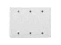 Hubbell Wiring NP33W WALLPLATE 3-G 3 BOX MT BLANK | YarinInd