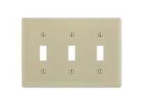 Hubbell Wiring NP3I WALLPLATE 3-G 3) TOGG IV