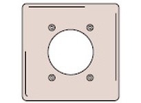 Hubbell Wiring NP703W WALLPLATE 2-G 2.15 OPNG WH