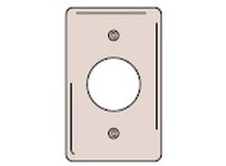 Hubbell Wiring NP720BK WALLPLATE 1-G 1.60 OPNG BK
