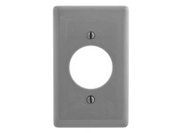 Hubbell Wiring NP720GY WALLPLATE 1-G 1.60 OPNG GY | YarinInd