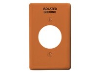 Hubbell Wiring NP720OIG WALLPLATE 1-G 1.60 HOLE NYL ORANGE IG | Industrial Supplies