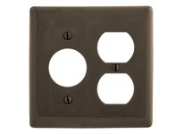 Hubbell Wiring NP78 WALLPLATE 2-G 1) DUP 1) 1.40 OPNG BR
