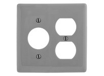 Hubbell Wiring NP78GY WALLPLATE 2-G 1) DUP 1) 1.40 | YarinInd