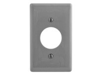 Hubbell Wiring NP7GY WALLPLATE 1-G 1.40 OPNG GY