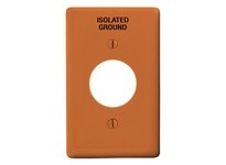 Hubbell Wiring NP7OIG WALLPLATE 1-G 1.40 HOLE NYL ORANGE IG | Industrial Supplies