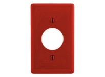 Hubbell Wiring NP7R WALLPLATE 1-G 1.40 OPNG RD