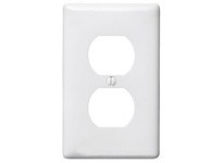 Hubbell Wiring NP8WNA WALLPLATE 1-G 1) DUP WHITE