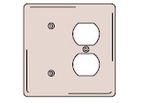 Hubbell Wiring NPJ138I WALLPLT M-SIZE 2G 1) DUP 1) BLANK IV | YarinInd