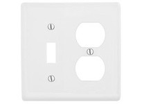 Hubbell Wiring NPJ18WNA WLPLT M-SIZE 2-G 1) DUP 1) TOG WHITE | Industrial Supplies