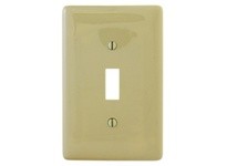 Hubbell Wiring NPJ1INA WLPLT M-SIZE 1-G TOGG IVORY | YarinInd