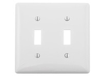 Hubbell Wiring NPJ2WNA WLPLT M-SIZE 2-G 2) TOGG WHITE | Industrial Supplies