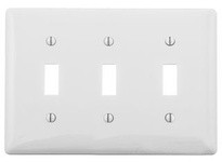 Hubbell Wiring NPJ3WNA WLPLT M-SIZE 3-G 3) TOGG WHITE | Industrial Supplies