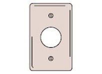 Hubbell Wiring NPJ7R WALLPLT M-SIZE 1G 1.40 OPNG RD