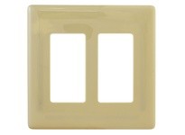 Hubbell Wiring NPS262I WALLPLATE 2G DEC SNAP-ON IVORY | High-Quality Wallplate