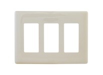 Hubbell Wiring NPS263LA WALLPLATE 3G DEC SNAP-ON L | YarinInd