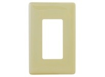 Hubbell Wiring NPS26I WALLPLATE 1G DEC SNAP-ON IVORY